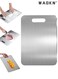 Stainless Steel Cutting Board Double-Sided Chopping Board Non-Slip Cutting Board for Meat, Cheese, Fruit, Vegetables, Dishwasher Safe,Stainless steel cutting board double-sided cutting board, 304 food grade material cutting board, wear-resistant and rust proof cutting board, suitable for cutting meat, fruits, vegetables and other ingredients, easy to clean, sterilizing and mildew proof cutting board