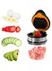 NimbusNote Strawberry Slicer Cup, Fruit Cup Slicer Cup Chopper for Strawberries Egg Banana Slicer Quickly Making Fruit Vegetable Salad Strawberry Cutter Mini Slicer Kitchen Gadget