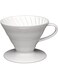 Hario V60 Ceramic Coffee Dripper, Size 02, White