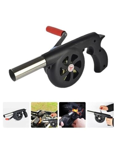 Fire Blower Fan Air Hand BBQ Barbecue Crank Outdoor Bellows Manual Bellow Tool Fireplace Cooking Blowing Grill Starter