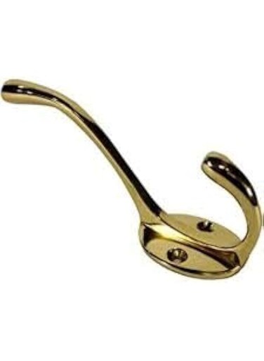 KNP 746 Hat And Coat Hook Heavy Duty Robe Hook Coat and Hat Hook with Round Base3pcs Gold-plated featuring a durable round base for a strong and secure hold.