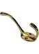 KNP 746 Hat And Coat Hook Heavy Duty Robe Hook Coat and Hat Hook with Round Base3pcs Gold-plated featuring a durable round base for a strong and secure hold.