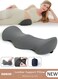 Lumbar Support Pillow, Ergonomic Back Support Memory Foam Lumbar Pillow with Removable and Washable Cover, Portable Breathable Back Support Pillow for Pain Relief, Lumbar Sleeping Pillow for Bed, Office Chairs, Car Seats