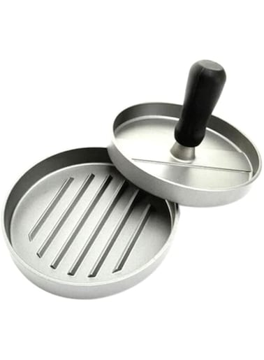 Dubai Gallery Burger Patty Grilling Mould Silver/Black
