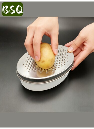 Lemon grater   With food storage container and lid   Stainless steel cheese grater   Kitchen box grater   Multi-functional kitchen tool   Suitable for hard Parmesan or soft cheddar cheese, ginger, vegetables, butter, chocolate, and nutmeg