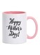 Happy Mothers Day Printed Mug Pink/White