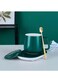 Coater Mug Warmer With Lid And Golden Spoon
