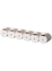 6 Pack Magnetic Spice Jar Wall Mounted Spice Containers Seasoning Box, Quantitative Control Spice Bottle Tins Set with Lids for Kitchen Refrigerator Camping BBQ