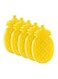 Lunch Box Ice Packs (Set of 5) - Kids Cool Pack Freezer Blocks for Boys or Girls - Reusable Slim Cold Packs for Cooler Bag Travel - Pineapple