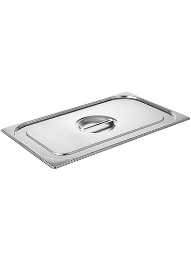 Raj Steel GN Pan Cover, Silver, 530&times;325 MM, CS5708 - Gastronorm Pan, Catering Pan, Food Warmer Pan, Food Storage Container Lid