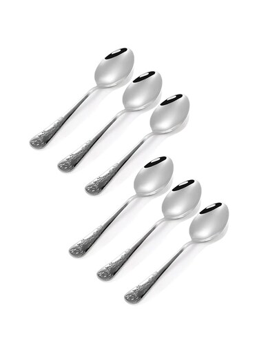BLACKSTONE Table Spoon Classic Cutlery, Set of 6 Pc, Food-Grade Stainless Steel Table Spoon Mirror Polished, Use for Home, Kitchen Classic GF9011 (Table Spoon)