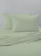 East 2-Piece Pillowcase set   Soft 400 TC Sateen Cotton Material   Light Green Desert Sage Color   2 Pillowcases 50 cm x 100 cmBundle