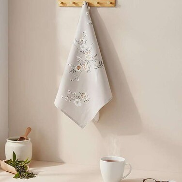 Home Fleur Tea Towel - Sage