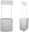 Marketing Promo Table Sales Counter Top for Store and Exhibition - White Plain
