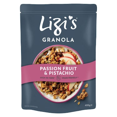 Lizi's Passion Fruit and Pistachio Granola, 400g