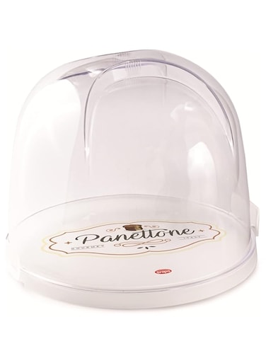 Snips White Panettone &amp; Pandoro Keeper &ndash; Holiday Cake Storage Container
