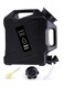 Water Container 12L Water Jug with Spigot, Portable Water Tank Dispenser Carrier Camping Water Storage Containers for Vehicle Car Outdoor Camping