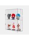 UoYeet Acrylic Display Cabinet for Mini Toys, Pop Figurines, Clear Display Case with 2 Layers, Dustproof Storage, Wall Mount or Desktop Showcasing