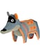 Camon Fabric Fox Shaped Toy with TPR Details and Squeaker 30 x 18 cm Size