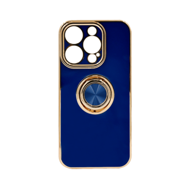 DEZOE RING DESIGN CASE IPHONE 15 PRO DARK BLUE