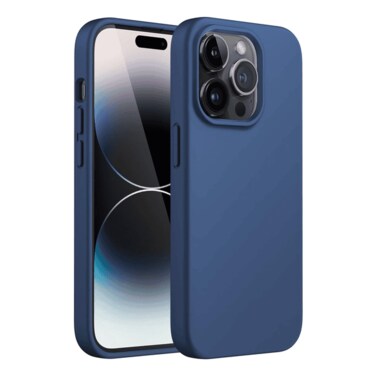 M SILICONE CASE IPHONE 14 PRO BLUE