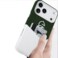 F3 iPhone 17 Pro Max Leather Case &ndash; Durable Hard Slim Cover Green/White