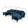 Karnak Alron Mid Century 4-Seater U-Shape Linen Sofa - Grey