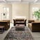 Karnak Alve Flared 1-2-3 Seater Polyester Sectional Sofa - Brown - Coffee, Two Seater