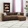 Karnak Coby 3-Seater Polyester L-Shape Sofa - Light Brown