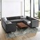 Karnak Bluet 8-Seater Velvet U-Shape Corner Sofa - Grey