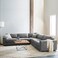 Karnak Aliana 5-Seater Linen L-Shape Sofa - Grey