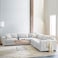 Karnak Aliana 5-Seater Linen L-Shape Sofa - Black