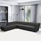 Karnak Modular 6-Seater Linen L-Shape Sofa - Dark Silver