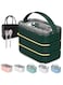 ELLEMENTEL Stainless Steel Lunch Box for Kids &amp; Adults with Bag, 3 Layers Food Container with Spoon &amp; Fork, Leakproof Tiffin for Office