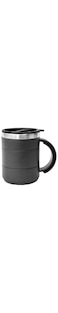 Bisbell Double Wall Travel Mug, 420ml, Stainless Steel Interior, Black,BB1161