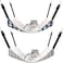 X spring Rabbit Hammock, 2 Pieces Soft Breathable Pet Cage Hammock with Adjustable Straps and Metal Hooks, Reversible Cat Hanging Hammock for Cats Small Dogs Rabbits (Cat and Plaid)