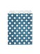 7 x 5 Inch Cookie Bags, 100 Paper Treat Bags - Use As Party Favors Or Candy Bags, Navy Blue With Polka Dots Paper Food Bags For Baked Goods, For Buffets Or Parties