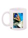 Cartoon Fish Printed Coffee Mug White/Blue/Orange
