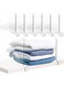 ZONITOK 6PCS Acrylic Shelf Dividers for Closets Organization, Clear Closet Wardrobe Separator, Vertical Closet Shelf Divider Purse Organizer for Sweater Shirts Clothes Handbags Cabinets Bookshelves