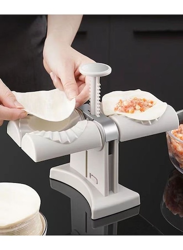 Skin Maker Molds, Household Double Head Automatic Dumpling Maker Ravioli Press Mold Making Tool