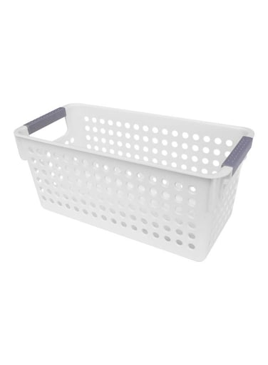 Plastic Storage Container Organizer White 16.5cm