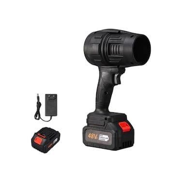 Portable Cordless Battery Powered Turbo Air Blower M1 Black - With 1 Extra Battery