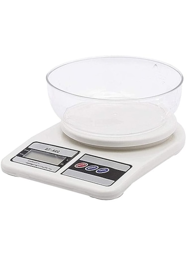 Dubai Gallery Electronic Digital Kitchen Scale White