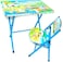Kids Folding Study Table &amp; Chair Set &ndash; Compact &amp; Portable   Table size: 60x40x54cm, Chair size: 28x28x50cm