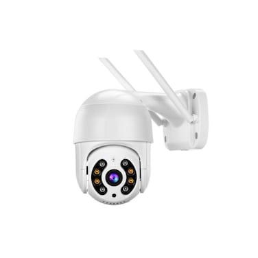 Outdoor WiFi Security Camera, 1080P HD, IP66 Waterproof, 320&deg; Pan, 110&deg; Tilt, Night Vision, Audio