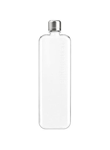 Memobottle Slim - 15oz (450ml) - Sleek, Slim &amp; Flat Water Bottle for Bags, Laptops &amp; Books   BPA Free Tritan   Modern, Minimalist   Ideal for Gym &amp; Daily Use