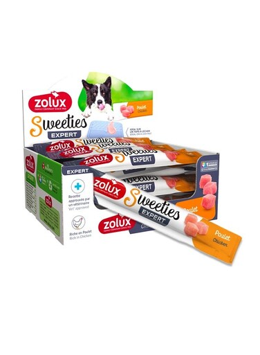 عصا دجاج كريمي حلوة للكلاب - (عبوة من 48 قطعة)