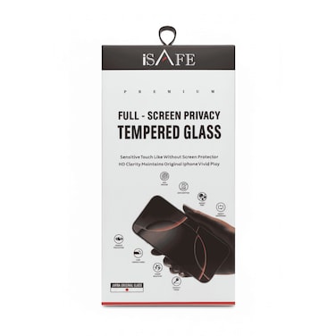 ISAFE FULL SCREEN PRIVACY TEMPERED GLASS IPHONE 17 PRO