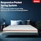 Kurlon Executive Pocket Spring Mattress, Medium Firm Feel, Adaptive Pocket Springs, Soft Comfort Foam Top, Spinal Alignment Support, Motion-Free Sleep, 5-Year Warranty, Single Size 200x90xx25 cm
