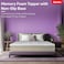 Kurlon Memory Foam Mattress Topper   Anti-Skid Fabric with Cool &amp; Copper Yarn   Adaptive Pressure Relief   Back Support   Optimal Comfort for All Sleep Positions   King Size (200x180x5)